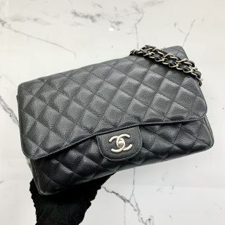 No.13 Matelassé Single Flap in Caviar Skin