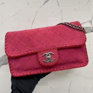 Chanel No.18 Classic Flap Suede Stitch