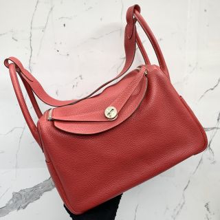 Hermes Red Lindy 34, P Stamp