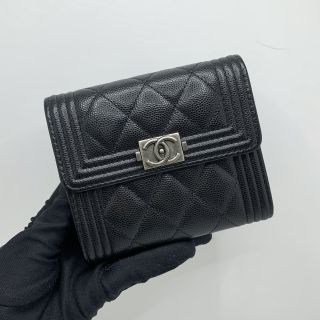 TRI-FOLD WALLET CAVIAR A80734　RFID