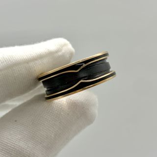 B - ZERO CERAMIC BLACK #55 WITH ENGRAVINGS RING ONLY 750