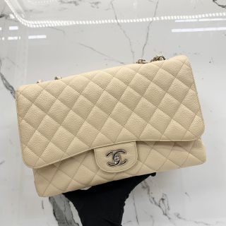 Chanel No. 13 Jumbo Single Flap Bag in Caviar Skin