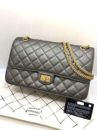 Chanel Bag Calf 2.55 DOUBLE FLAP NO24