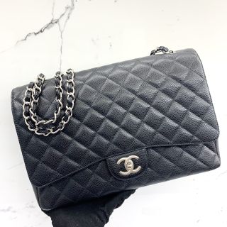 Chanel No.15 Jumbo 30 in Caviar Skin