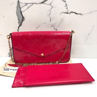 Louis Vuitton Pink Pochette Felicie Chain Shoulder Clutch