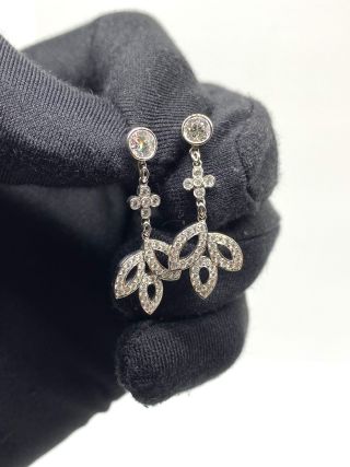 HARRY WINSTON LILY CLUSTER Pt950 Diamond Piercings 8,9g