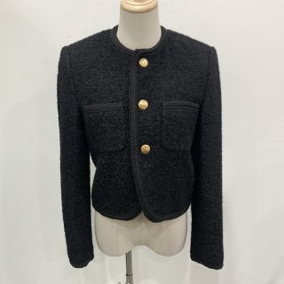 CHASSEUR JACKET IN BOUCLÉ WOOL X MOHAIR TWEED 36#, 2V00C333