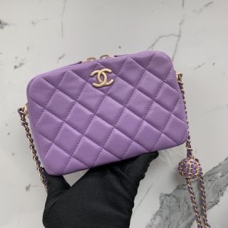 Chanel Pearl Crush Camera Bag in Caviar Skin