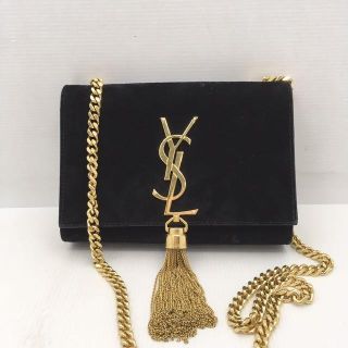 Saint Laurent Suede Kate Tassel Chain Bag