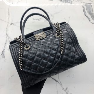 Chanel Bag Calf 2Way Boy Tote No.18 WCard