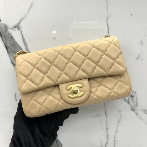 Like New Chanel Pearl Crush Mini Rectangular