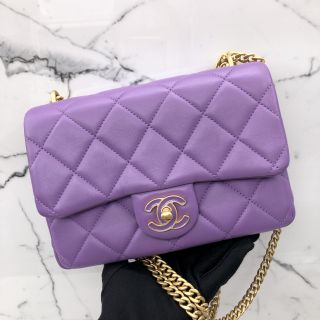 Mini Matelassé Chain Flap in Lambskin