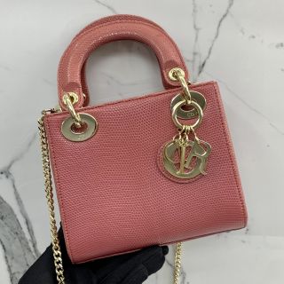 Mini Lady Dior in Lizard Leather