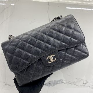 Chanel No.14 Jumbo Matelasse Flap 30 in Caviar Skin