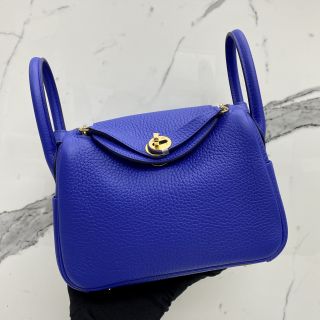 Hermes Mini Royal Blue Lindy, U Stamp