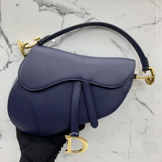 Dior Navy Saddle Bag