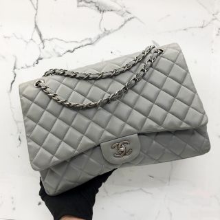 Chanel Bag Lambskin Matelasse 33 Single Grey No.14