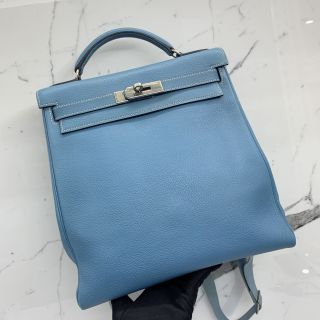 Hermes Kelly in Clemence, C Stamp