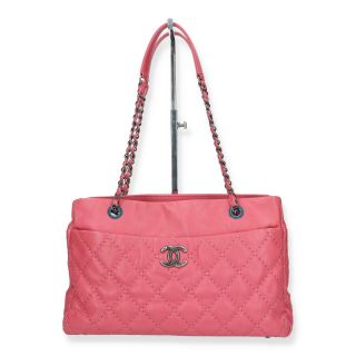 No.18 Pink Chain Tote in Calfskin