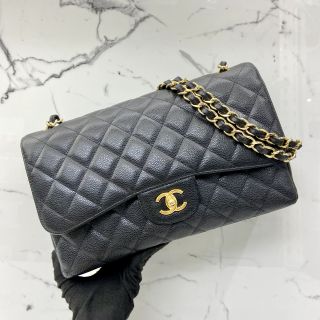 Chanel Bag Caviar Skin 30 Jumbo W Flap No.17 WCard