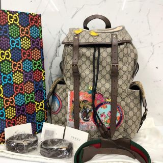 Gucci Beige GG Supreme Disney Backpack