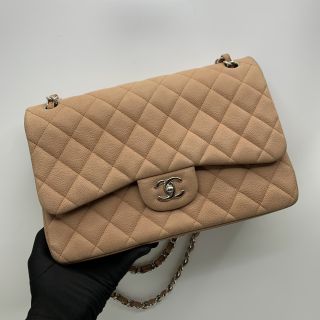 SOFT CAVIAR SKIN JUMBO W FLAP NO.17 W CARD A58600