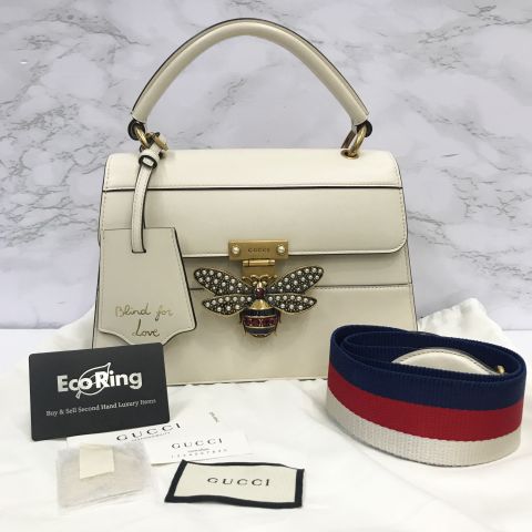 Gucci Queen Margaret Flap Bag Colorblock Leather Medium Multicolor