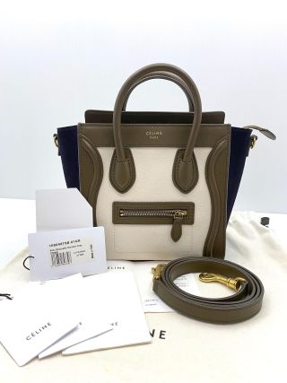 CELINE NANO SHOPPER BICOLOR