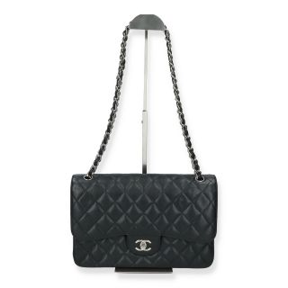 Chanel No.20 Jumbo Double Flap in Caviar Skin