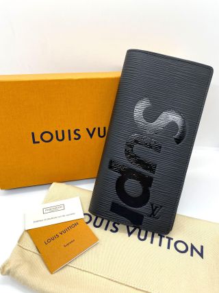 LOUIS VUITTON x SUPERME EPI BRAZZA LONG WALLET