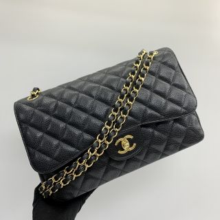 Chanel Bag Caviar Skin 30 W Flap Matelassé No.20 No Card