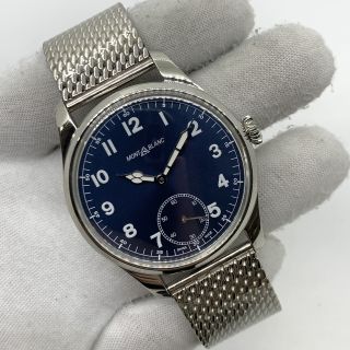 MB114958/7333 44MM MECHANICAL BLUE FACE