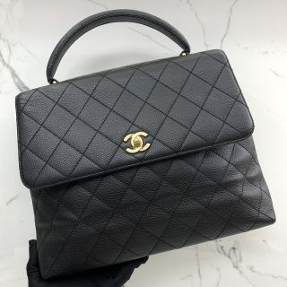 CAVIAR SKIN HAND BAG BLACK NO.10