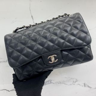 Chanel Bag Caviar Skin No.23 Jumbo W Flap W/Card