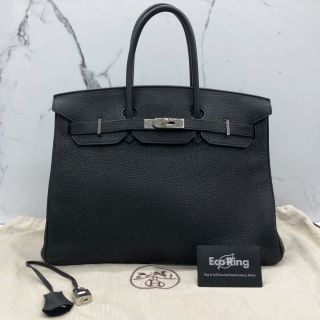 Hermes Bag Black Birkin 35, M Stamp