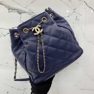 Chanel Bag Lambskin AS1418 Bucket W Card 29