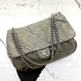 Chanel Bag Calf Coco Pleats Chain Shoulder