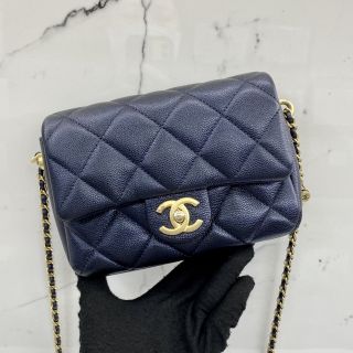 Chanel Mini Flap Bag in Caviar Skin