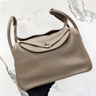 Hermes Lindy 34 in Etoupe, N Stamp