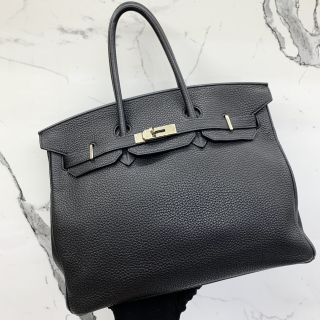 Hermes Bag Birkin 35 Taurillon in Clemence, M Stamp