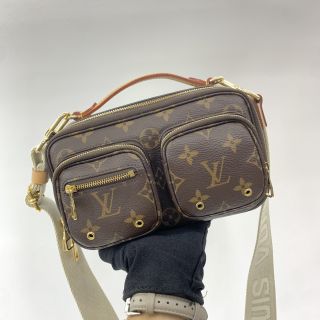 LOUIS VUITTON Utility Crossbody Monogram Canvas Brown Shoulder Bag M80446