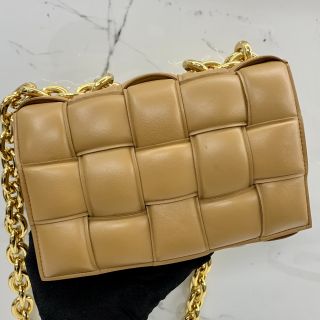 Caramel Puffy Cassette Bag