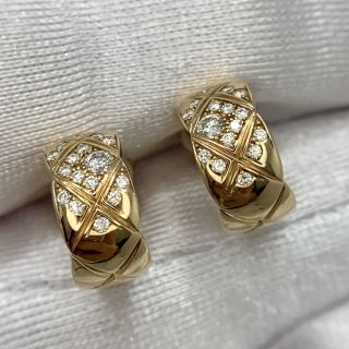 Coco Crush Diamond Beige Earrings