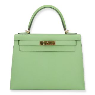 Hermes Kelly Sellier 28 in Epsom, Y Stamp