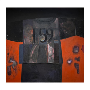 Art work by Alberto Mijangos, Graceland, T-Shirt Series, painting, 77.5 x 79 3/4 in (197 x 202.5)