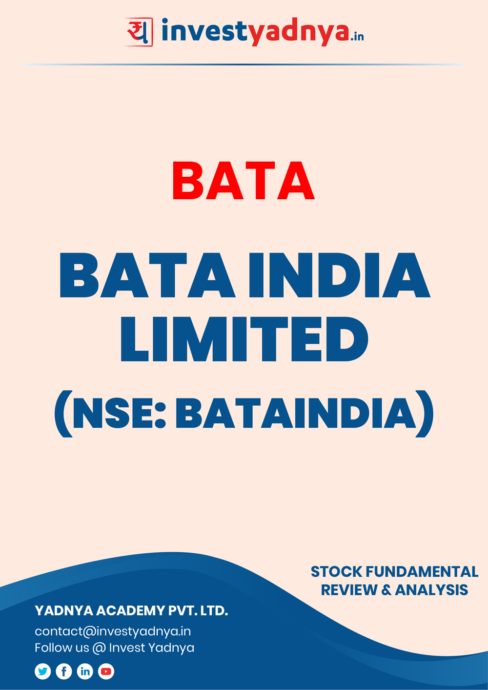 This e-book contains in-depth fundamental analysis of Bata India considering both Financial and Equity Research Parameters. It reviews the company, industry competitors, shareholding pattern, financials, and annual performance. ✔ Detailed Research ✔ Quality Reports