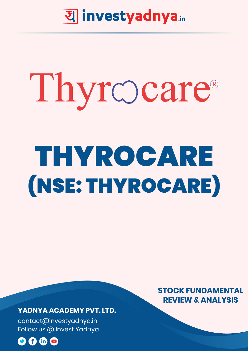 This e-book contains in-depth fundamental analysis of Thyrocare considering both Financial and Equity Research Parameters. It reviews the company, industry competitors, shareholding pattern, financials, and annual performance. ✔ Detailed Research ✔ Quality Reports