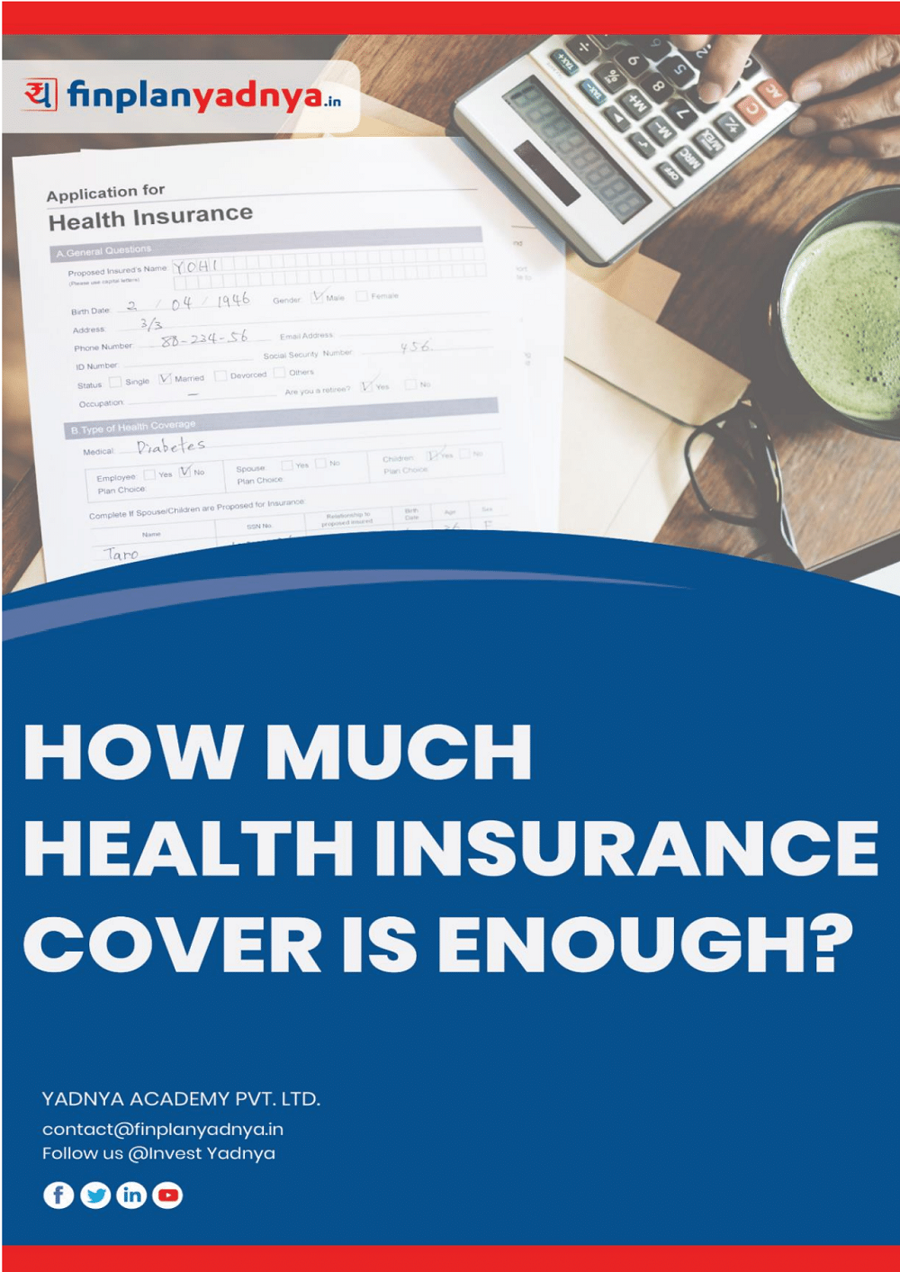 This ebook provides information as to how much health insurance is