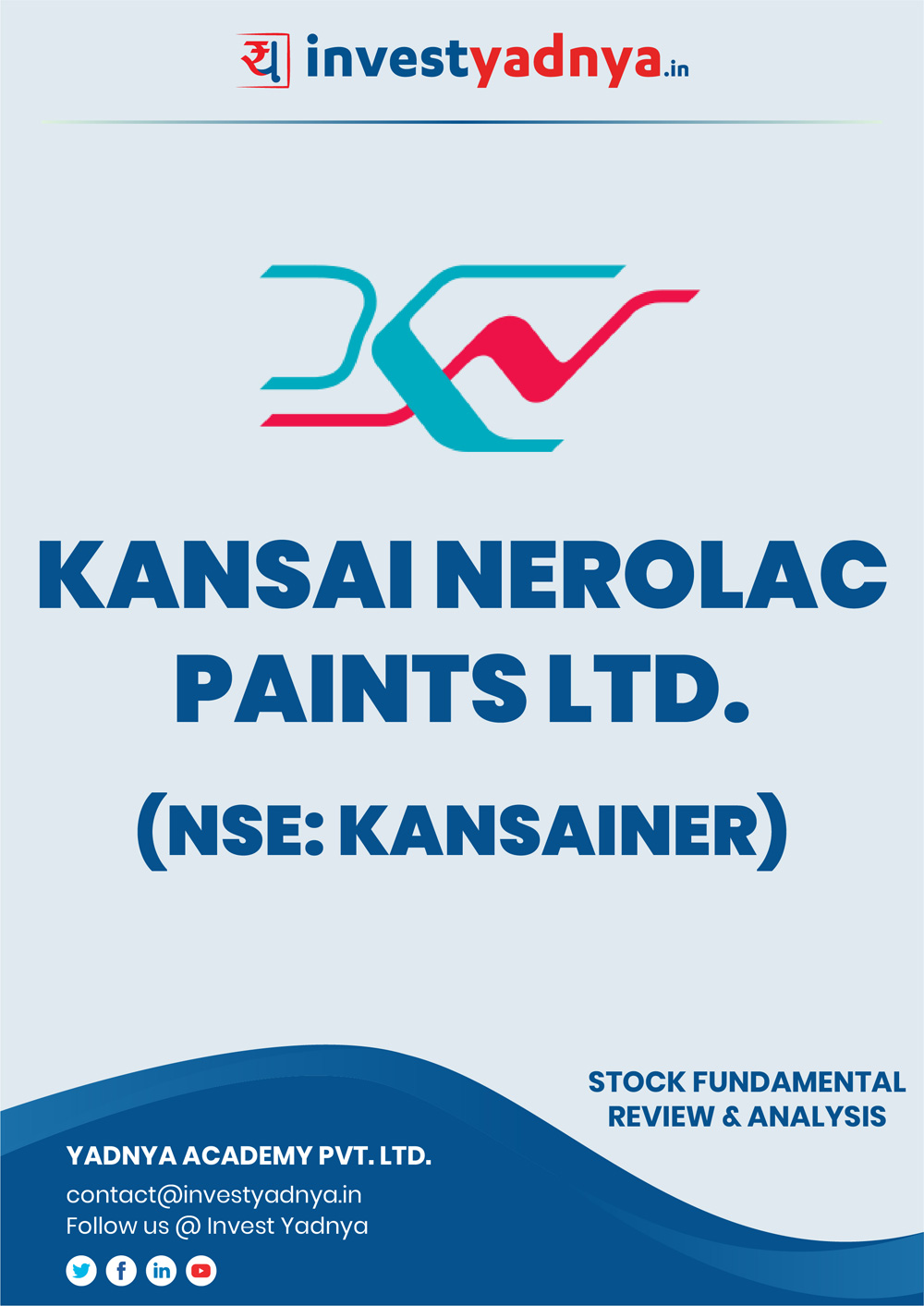 This e-book contains in-depth fundamental analysis of Kansai Nerolac Paints considering both Financial and Equity Research Parameters. It reviews the company, industry competitors, shareholding pattern, financials, and annual performance. ✔ Detailed Research ✔ Quality Reports