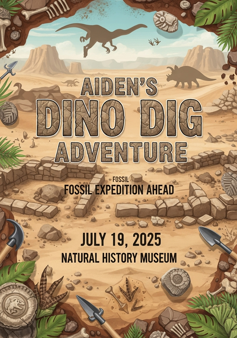 Aiden's Dinosaur Dig Adventure